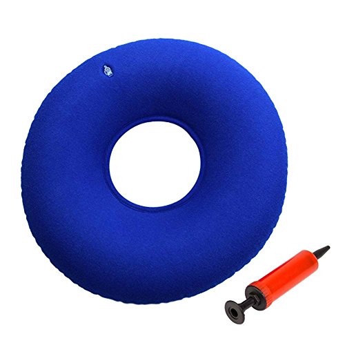 Meiwo Amortiguador del asiento del buñuelo de Almohada ortopédica del anillo para el dolor de Hemorrhoid, nervio ciático, llagas de la cama, dolor de Tailbone del embarazo