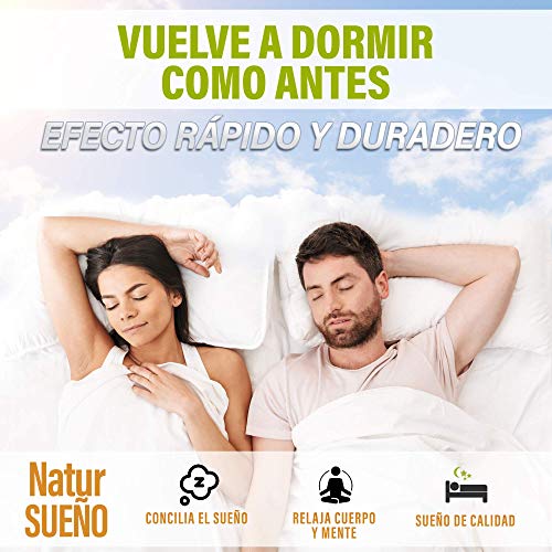 Melatonina Pura + L-Teanina + Valeriana + Pasiflora + Chamomilla | Mejora la calidad del Sueño | Elimina el Insomnio y regula los ciclos de sueño | Fórmula natural de alta eficacia | 60 Cápsulas