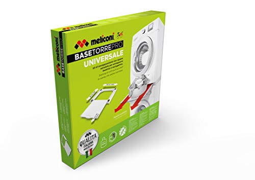 Meliconi Torre Pro pieza y accesorio de lavadoras Kit de superposición 1 pieza(s) - Piezas y accesorios de lavadoras (Kit de superposición, Universal, 1 pieza(s), 600 mm, 550 mm, 80 mm)