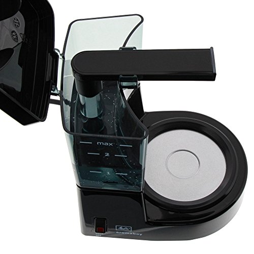 Melitta Cafetera de filtro con jarra de vidrio, Para 2 tazas de café, Aromaboy, Negro, 1015-02