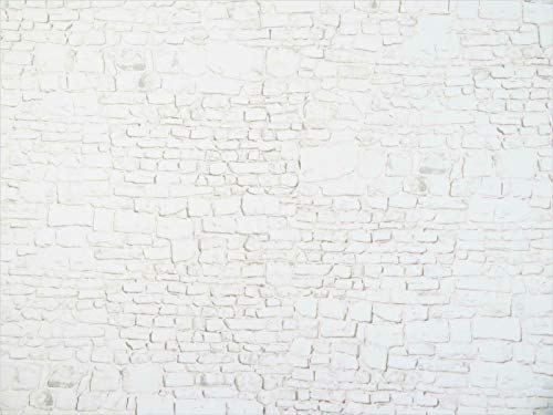 Melody Jane Casa de Muñecas Relieve Blanqueado Piedra Pared Exterior Bricolaje Tarjeta Hoja 1:12 Escala