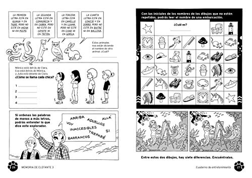 Memoria de elefante: Cuaderno para Tercero De Primaria: Juegos para 7 y 8 años: tercero de primaria - Cuadernillo de actividades: 3 (Cuaderno de actividades)
