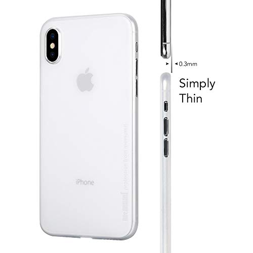 memumi Funda para iPhone X, Ultra Slim Anti-Rasguño y Resistente Huellas Dactilares Totalmente Protectora Caso de Plástico Duro Cover Case Compatible con iPhoneX [Slim Series]