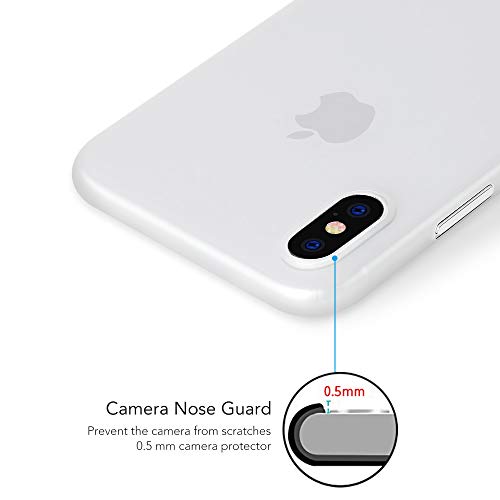 memumi Funda para iPhone X, Ultra Slim Anti-Rasguño y Resistente Huellas Dactilares Totalmente Protectora Caso de Plástico Duro Cover Case Compatible con iPhoneX [Slim Series]