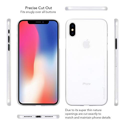 memumi Funda para iPhone X, Ultra Slim Anti-Rasguño y Resistente Huellas Dactilares Totalmente Protectora Caso de Plástico Duro Cover Case Compatible con iPhoneX [Slim Series]