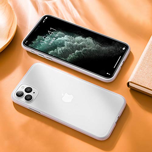 memumi Ultra Delgada para iPhone 11 Pro Funda, [Súper Ligero y Delgado] Anti-arañazos y Sin Huella Digital Funda Slim para iPhone 11 Pro Case 0.3 mm con Un Agarre Excelente (Blanco Mate Translúcido)