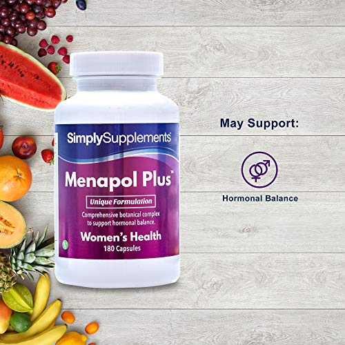 Menapol Plus - Para la menopausia - ¡Bote para 6 meses! - Apto para veganos - 360 cápsulas - SimplySupplements