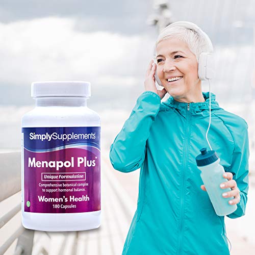 Menapol Plus - Para la menopausia - ¡Bote para 6 meses! - Apto para veganos - 360 cápsulas - SimplySupplements