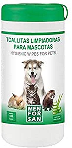 MENFORSAN 54144MFP3121 Toallitas Limpiadoras para Mascotas - 60 Unidades, Un tamaño