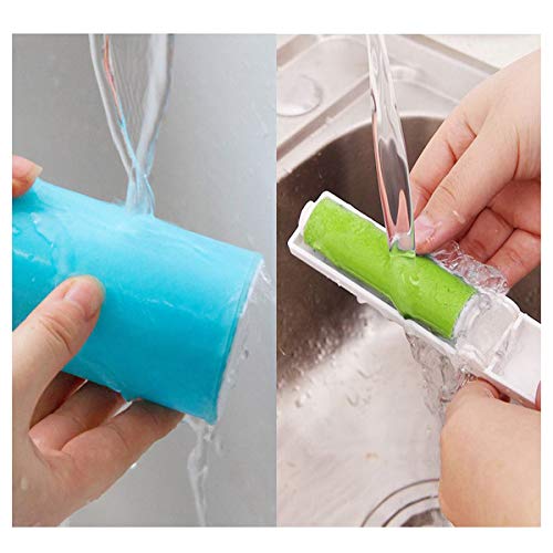 mengger Rodillo pegajosos Pelusa Lavable Ropa Adhesivo 6PCS quitapelusas Limpiador Lavable Reutilizable Removedor Perro Gato Pelo Mascota Cepillo Rodillos