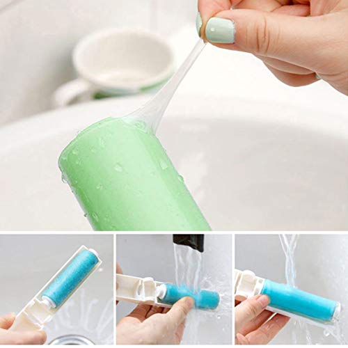 mengger Rodillo pegajosos Pelusa Lavable Ropa Adhesivo 6PCS quitapelusas Limpiador Lavable Reutilizable Removedor Perro Gato Pelo Mascota Cepillo Rodillos