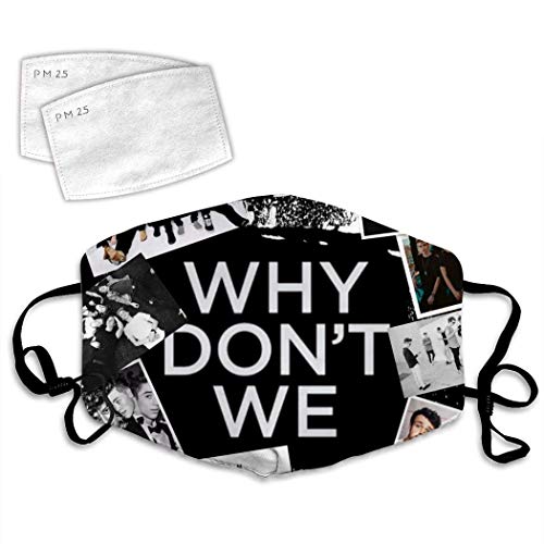 Mens Womens Why-Dont-We-Trust-Fund-Baby Anti Dust Mouth Adjustable with 2 Filter Adult Youth