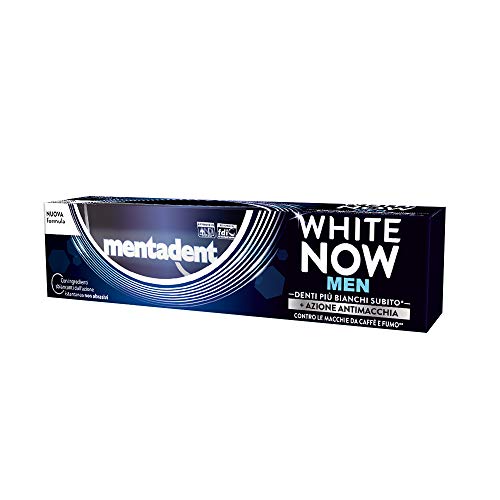 Mentadent White Now Men - Dentífrico blanqueador, 75 ml