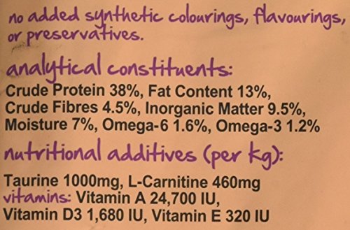 Meowing Heads comida seca para gatos baja en calorías - Fat Cat Slim - 100% Natural, Pollo y pescado, Receta sin cereales y baja en grasas, 1.5 kg