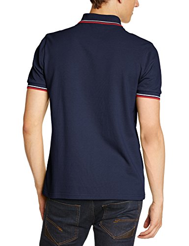 Merc of London Card Polo Shirt, Bleu (Navy/Red), XL para Hombre