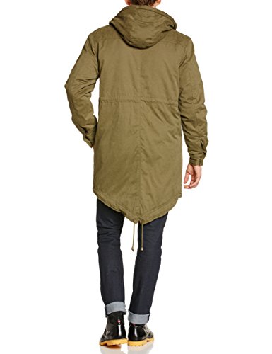Merc of London Tobias Parka Abrigo, Vert (Combat Green), L para Hombre