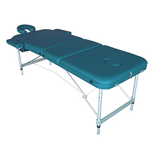 MERCURIO Camilla mesa de aluminio ligera portátil para masajes estética tattoo