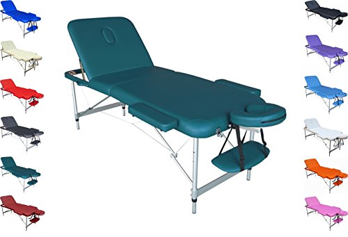 MERCURIO Camilla mesa de aluminio ligera portátil para masajes estética tattoo