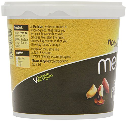 Meridian Natural Crunchy Peanut Butter - No added sugar and no added salt - 1kg