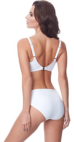 Merry Style Conjunto Bikini Sujetador y Bragas 2 Piezas Mujer P61472W (Blanco, EU(Top 85 H / 42)=ES(100H/44))
