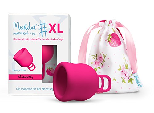 Merula Cup XL strawberry (rosa) - La copa menstrual para los días más fuertes