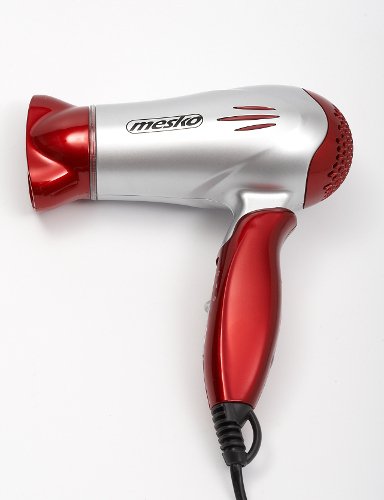 Mesko MS2226 Secador de Pelo de Viaje, 2 ajustes de Velocidad, Plegable, 1200W, 1200 W, Plástico