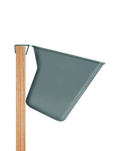 Metaltex Cesta recogedora para residuos de Cocina (35 x 16 x 13 cm), Color Gris, 35x16x13 cm