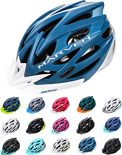 meteor Casco Bicicleta Helmet Bici Ciclismo para Jóvenes y Adulto Bicicleta Patineta Skate Patines Monopatines - Bici Accesorios - El diseño Ligero - Muchos Patrones - Marven