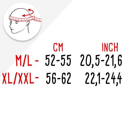 meteor Pasamontañas Balaclava Termico para Invierno Ciclismo Moto Deporte Ski Esquí Senderismo Snowboard al Aire Libre para Hombre Mujer Proteger Cuello y Cara Tamaño Universal (XL/XXL, Gris)