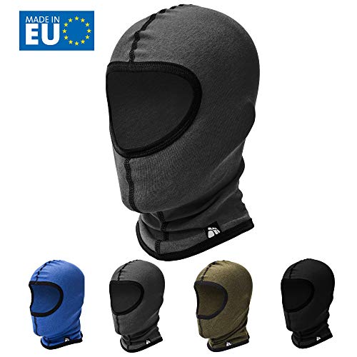 meteor Pasamontañas Balaclava Termico para Invierno Ciclismo Moto Deporte Ski Esquí Senderismo Snowboard al Aire Libre para Hombre Mujer Proteger Cuello y Cara Tamaño Universal (XL/XXL, Gris)