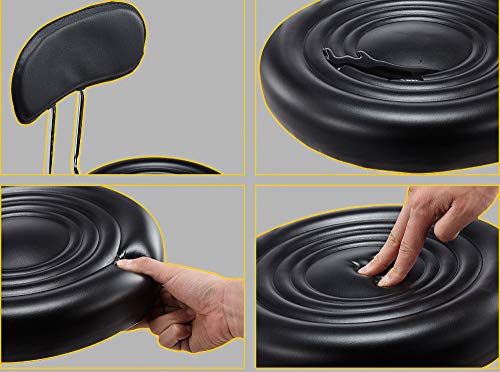 MEYLEE Taburete Redondo Giratorio con Ruedas Sin Respaldo Taburete De Bar De Elevación De Pie para Trabajo Salón De Belleza Salón De Belleza Estudio De Tatuajes