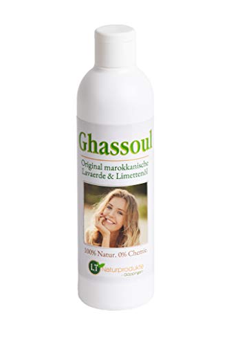 Mezcla de ghassoul listo para usar | con perfume de lima | Orgánico | Libre de químicos y jabones | Hipoalergénico | 250 ml