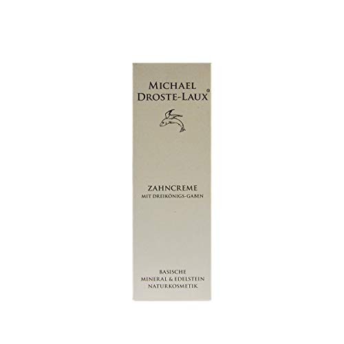 MICHAEL DROSTE LAUX - Pasta dentífrica natural (3 x 50 ml) sin fluoruro, vegana, con oro, incienso y mirra para encías sanas, baja abrasión (RDA 40) - tolerada por la homeopatía