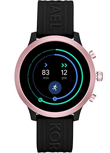 Michael Kors Access MKGO Smartwatch con Correa de Silicona Rosa y Negra para Mujer MKT5111