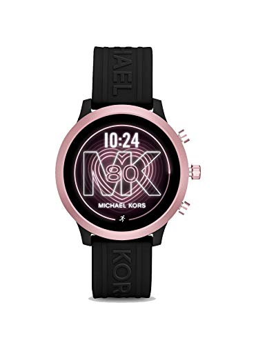 Michael Kors Access MKGO Smartwatch con Correa de Silicona Rosa y Negra para Mujer MKT5111