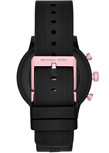 Michael Kors Access MKGO Smartwatch con Correa de Silicona Rosa y Negra para Mujer MKT5111
