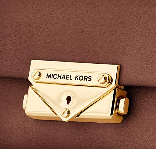Michael Kors Charms Leather, Colgantes de Piel. para Mujer, Luggage, Small