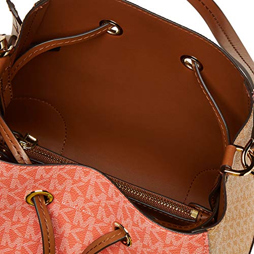 Michael Kors Mercer Gallery, SM BLK CONV BCKT SHLDR para Mujer, Pnkgrpft Mlt, Small