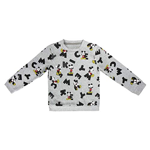 Mickey Mouse S0712674 Sweater, Gris, 7-8 años (122-128 cm) Unisex-Child