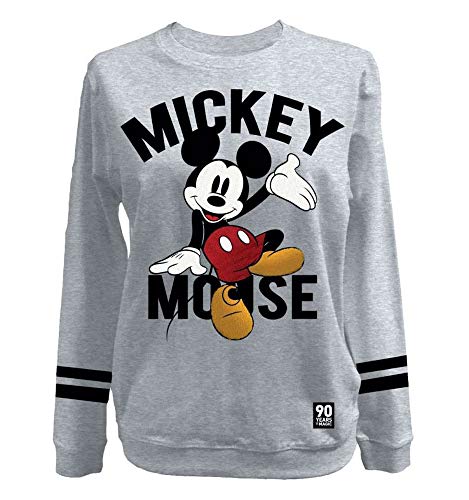 Mickey Mouse – Sudadera para mujer (gris) (S-L) gris S