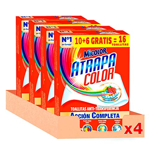 Micolor Toallitas Blanco Intenso – Pack de 4, Total: 64 Toallitas
