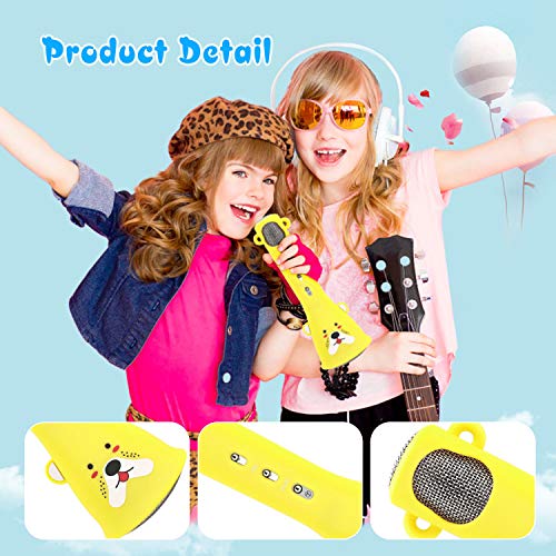 Micrófono Karaoke Bluetooth,Bear Bro Micrófono de Karaoke Máquina de canto de micrófono inalámbrico el mejor regalo cumpleaños Karaoke Machines