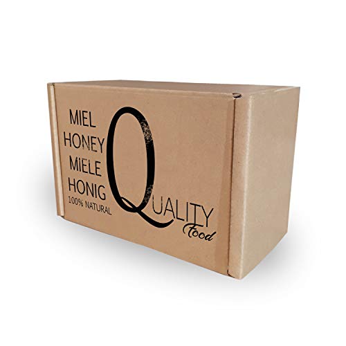 Miel pura de abeja 100%. Miel cruda de Brezo. 1 Kg. Producida en España. Sin pasteurizar ni calentar. Artesana de alta calidad. Tarro de cristal. Gran variedad de exquisitos sabores.