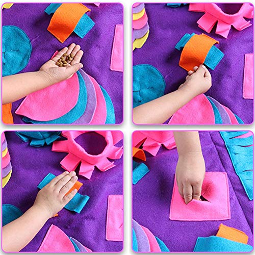 Mignon84Cook Cojín de Costura Desmontable Tejido a Mano, Alfombra Suave para Mascotas Olfato para el Trabajo Alfombra de Entrenamiento Estera de Entrenamiento para Entrenamiento de forraje