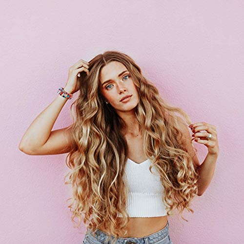 Milacolato 6 Sets Pulseras con Cuentas de Bohemia Set para Mujeres Pulseras Apilables Pulseras de Brazaletes con Cuentas de Múltiples Capas Elásticas