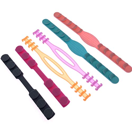 MILASIA 6 uds, Gancho para máscara de Oreja, Silicona para Oreja, Hebilla Ajustable, extensión de máscara, Hebilla Desmontable, manijas de máscara para protección auditiva