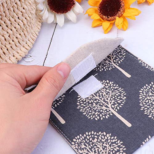 Milisten 8Pcs Bolsa de Toallas Sanitarias de Algodón Bolsa de Copa Menstrual Bolsa de Soporte para Almohadilla de Enfermería para Niñas (Estilo Aleatorio)