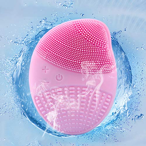 MILISTEN Cepillo de Limpieza Facial Masajeador USB Cepillo de Cara de Silicona Herramienta de Cuidado de La Piel Facial para Limpieza Profunda Eliminación de Exfoliación de Espinillas