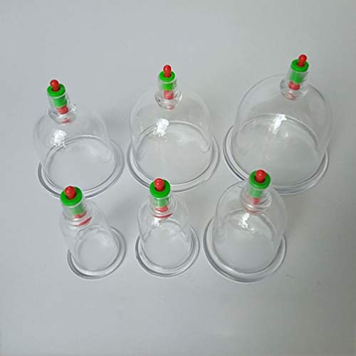 MILISTEN Terapia de Ventosas Ventosas de Punto de Acupuntura Ventosas de Succión Hijama con Pelota de Goma de Vacío para Masaje de Ventosas de Celulitis Alivio Del Dolor de Espalda