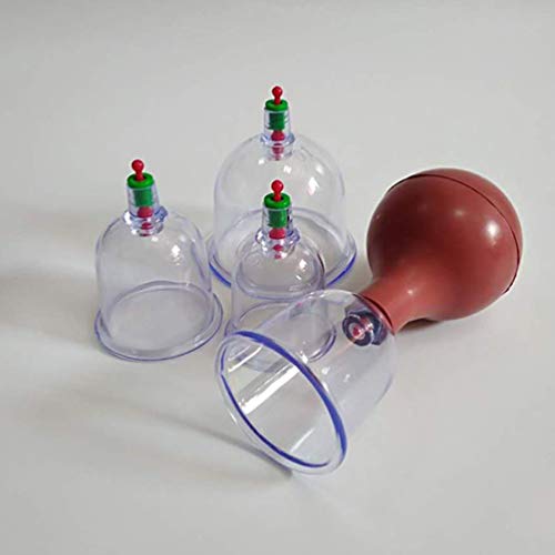 MILISTEN Terapia de Ventosas Ventosas de Punto de Acupuntura Ventosas de Succión Hijama con Pelota de Goma de Vacío para Masaje de Ventosas de Celulitis Alivio Del Dolor de Espalda